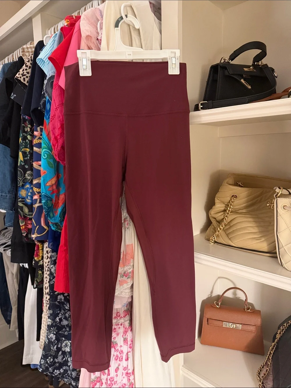Lululemon 23” Burgundy Align Leggings size 6
